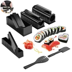 Sushitillbehör - TD® - Set med 11 verktyg - ABS - Svart - Lätt att använda