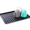 Diskställ & Torkställ-Svart diskmatta 39,5x30,5 cm