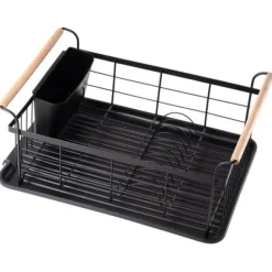 Diskställ & Torkställ-Svart diskställ 42,5x19 cm