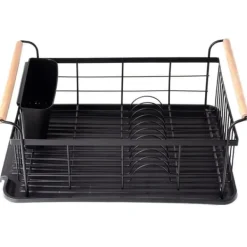 Diskställ & Torkställ-Svart diskställ 42,5x19 cm