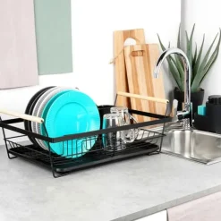 Diskställ & Torkställ-Svart diskställ 50,5x33x18 cm