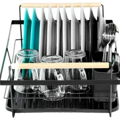 Diskställ & Torkställ-Svart diskställ 50,5x33x18 cm