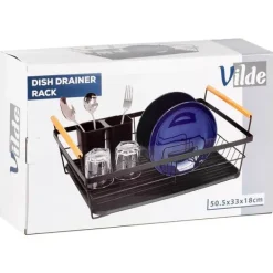 Diskställ & Torkställ-Svart diskställ 50,5x33x18 cm