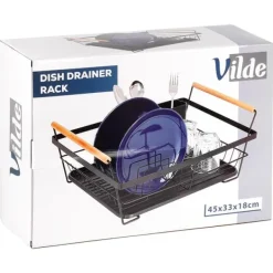 Diskställ & Torkställ-Svart diskställ 45x33x18 cm