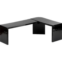 Köksorganiserare-Svart hörnhylla för kök 47x32x15,5 cm