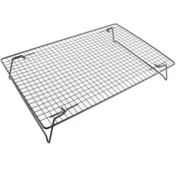 Avsvalningsgaller-Svart järnkylställ för bröd, kakor, kakor - ugnstillbehör för efterrätt, kafé, bageri