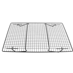 Avsvalningsgaller-Svart järnkylställ för bröd, kakor, kakor - ugnstillbehör för efterrätt, kafé, bageri