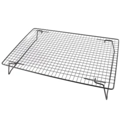 Avsvalningsgaller-Svart järnkylställ för bröd, kakor, kakor - ugnstillbehör för efterrätt, kafé, bageri