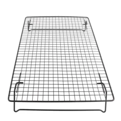 Avsvalningsgaller-Svart järnkylställ för bröd, kakor, kakor - ugnstillbehör för efterrätt, kafé, bageri
