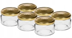 Syltburkar med lock 6 st 200 ml