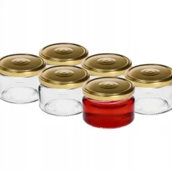 Syltburkar med lock 6 st 200 ml