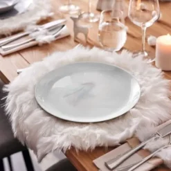 Tallrik - Luminarc - Diwali Marmor - 25 cm - Grå - Opal, ultrahållbart glas