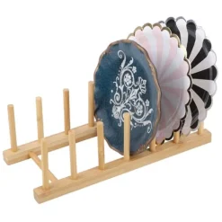 Köksorganiserare-Tallriksställ Gryta Lock Tallrik Skål Kopphållare Bokförvaringshylla Köksorganisatör