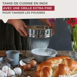 Silar-Tamis av rostfritt stål extra fin 18 cm i diameter Fackelmann Basic