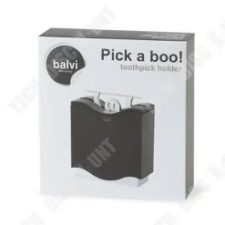 Köksorganiserare-Tandpetare Dispenser - LUNAVO - Grå - 8,5 cm - Praktisk - Chic