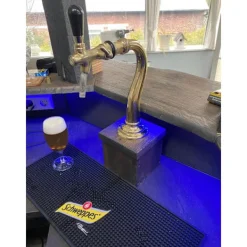 Ölkranar-Tapptorn, baby svanhalsmodell, 1-linje, mässing