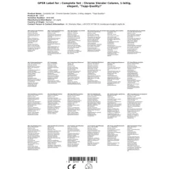 Ölkranar-Tapptorn krom, 1-rad, elegant, toppkvalitet! (Paketpris)