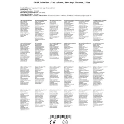 Tapptorn, Öltorn, Ölkran, Ölstolpe, Ölkolumn Chrome en linje, elegant, högsta kvalitet!