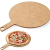 Tavla för servering av pizzasnacks med handtagsdiameter 356 mm