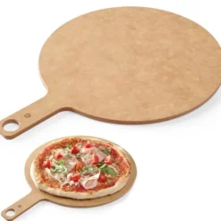 Tavla för servering av pizzasnacks med handtagsdiameter 356 mm