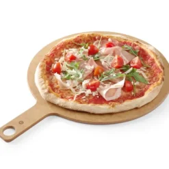 Tavla för servering av pizzasnacks med handtagsdiameter 356 mm