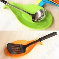 Skedhållare-TD® 3 st Stor luktfri högtemperatur silikonskedsmatta Slitstark och jordbeständig köksskedsmatta