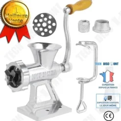 TD® Hushålls aluminiumlegering Manuell köttkvarn Köttkryddor Malverktyg Köksredskap