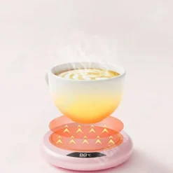 TD® Intelligent Termisk Isolering Elektrisk Termostatisk Uppvärmd Coaster Justerbar temperatur Uppvärmd Coaster