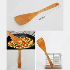 TD® Kökskärl Naturfärgad Nonstick-gryta Specialset med 4 matskedar och uppsättningar med skedar