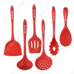 TD® köksredskapsset, mjukt och bekvämt multifunktionellt köksredskapsset i silikon med handtag