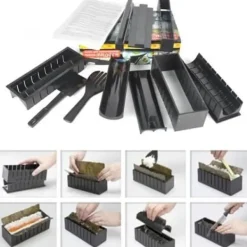 Sushimattor-TD® Sushi Tool Classic Rolling Shutter Artefact Full Set Hjärtformad Sushi Form Set