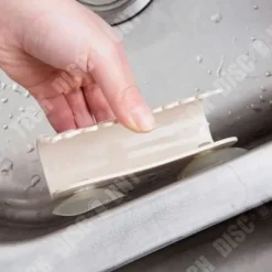 TD® Tvålkopp med sugkoppar för diskbänk eller tvättställ - duschtvålskål för smart förvaring av tvål, svampar