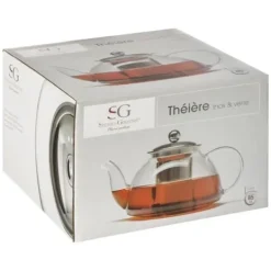 Kaffe- & Tekannor-Teapot - GOURMET SECRET - Glass 85cl - Mått 21x15x12 cm - Diskmaskinssäker - 0.39 kg