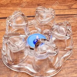Teapot - TECH DISCOUNT - 600ml - Borosilikatglas - Set med bas och 4 koppar - Vit