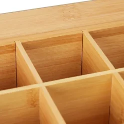 Tebryggare-Teaskrin, Bambu, 9x28x23 cm, Natur