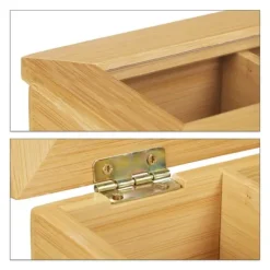 Tebryggare-Teaskrin, Bambu, 9x37x20 cm, Natur