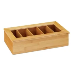 Tebryggare-Teaskrin, Bambu, 9x37x20 cm, Natur