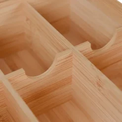 Förvaringsburkar-Teaskrin, 9,5x22x21,5 cm, Natur