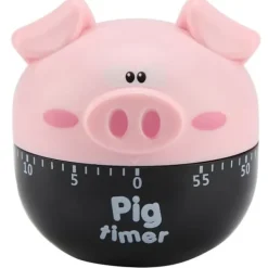 Tecknad gris kökstimer - sött och effektivt verktyg för matlagningstid