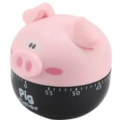 Tecknad gris kökstimer - sött och effektivt verktyg för matlagningstid