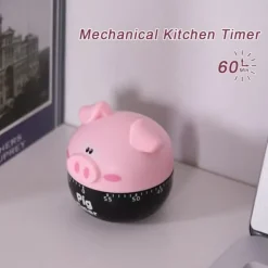 Tecknad gris kökstimer - sött och effektivt verktyg för matlagningstid