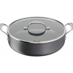 Tefal Kokkärl-Jamie Oliver Cook's Classics HA-grytan med glaslock 30 cm/5,4 L, svart