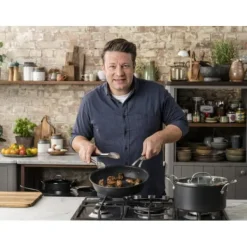 Tefal Kokkärl-Jamie Oliver Cook's Classics HA-kastrull, 24 cm/5,2 L, svart