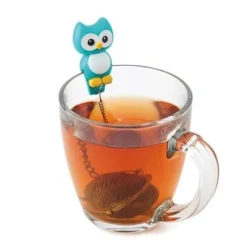 Joie Tefilter-Teinfuser - Glädje - Gufo Azzurro - Silikon - Tvättbar - Idealisk present