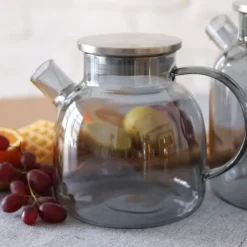 Tekanna 950 ml Wilmax termoglas grå färg