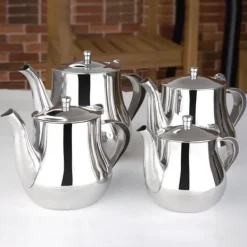 Tekanna - Olympia - 500 ml - Rostfritt stål - Spegelfinish - Värmebeständiga handtag