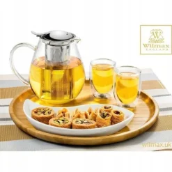 Tebryggare-Tekanna Glas 1300 ml – Värmebeständig Tebryggare med Rostfritt Filter