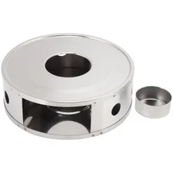 Tekanna varmare i rostfritt stål med cirkulär ventilationsdesign