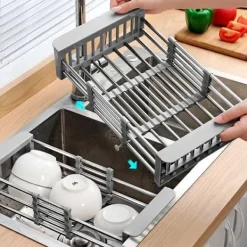 Durkslag & Silar-Teleskopisk Durkslag för Grönsaker & Disk