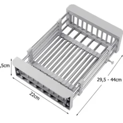 Durkslag & Silar-Teleskopisk Durkslag för Grönsaker & Disk